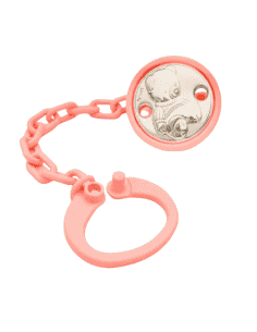 Pinza Infantil Chupete Oso Rosa - Global Argenti 08471