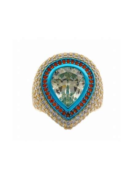 Anillo para Mujer de plata con Cristal Precioso y Circonitas - Salvatore 211S0184/14