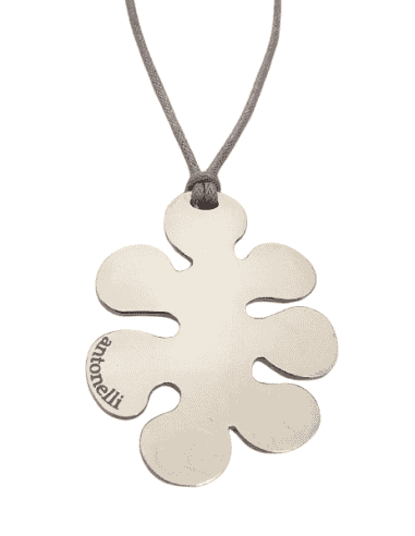 Collar para Mujer de Acero Hilo Negro Colgante...