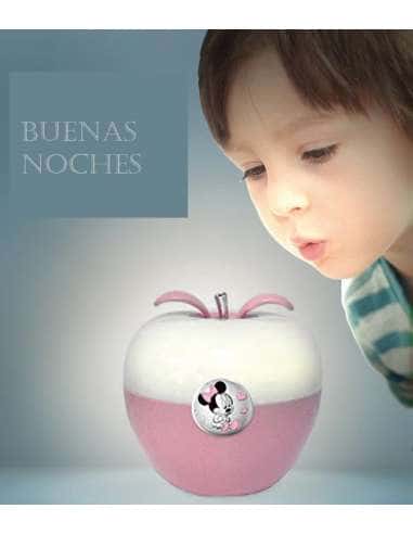 Lámpara Nocturna Infantil Manzana Rosa Minnie...