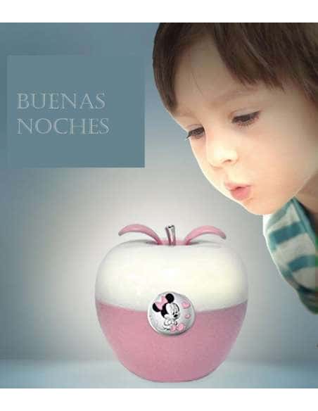 Lámpara Nocturna Infantil Manzana Rosa Minnie Mouse - Disney D327 RA