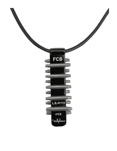 Collar para Hombre FC Barcelona de Acero - Paul...