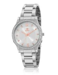Reloj para Mujer Marea Plateado con Circonitas y Esfera Rosa - Marea B41372/1