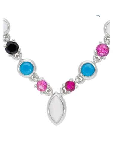 Collar Mujer Plata de Ley con Circonitas...