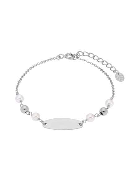 Pulsera esclava para Niña de Plata con Perlas - Marea D03303/AK