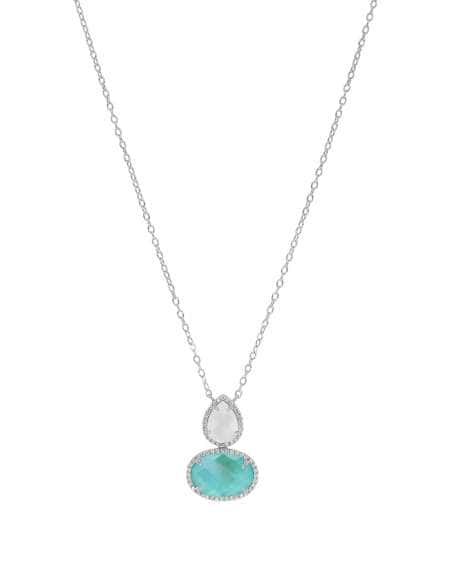 Collar para Mujer Lágrima color blanco y azul - Marea D03507/AM