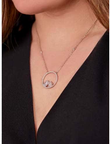 Collar para Mujer con colgante redondo con...
