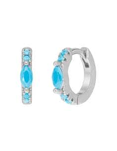 Pendientes para Mujer Turquesas Navet y redondas - Marea D02701/AA