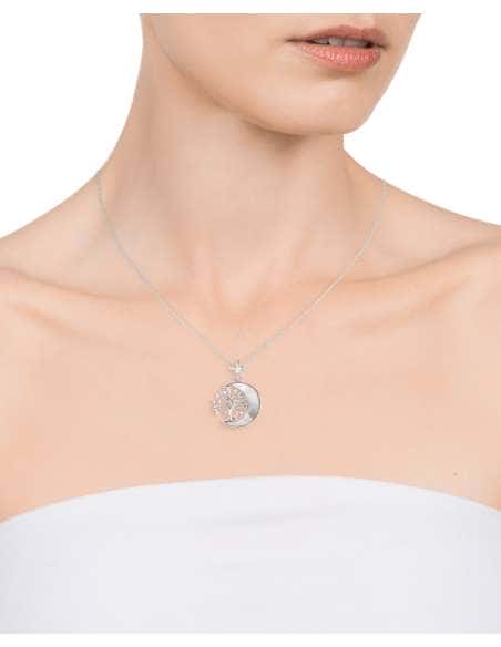 Collar para Mujer Árbol de la Vida Plata Bicolor con Circonitas - Viceroy 85028C100-30