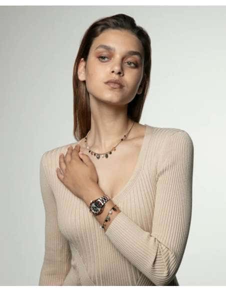 Pulsera para Mujer de Acero Dorado y Piedras Naturales - Viceroy 14200P01012
