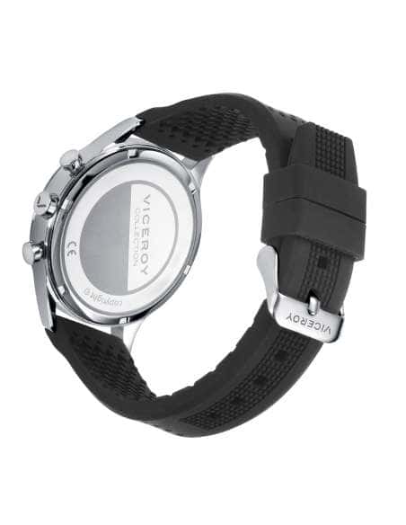 Reloj para Hombre Cronógrafo Deportivo con Esfera Negra y Correa de Silicona - Viceroy 471317-57