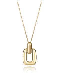 Collar para Mujer de Plata con forma Rectangular -...