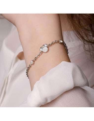 Pulsera para Niña de Acero Minnie con...
