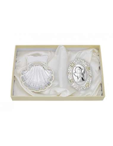 Set Infantil Concha y  Medallón de cuna -  GA1155
