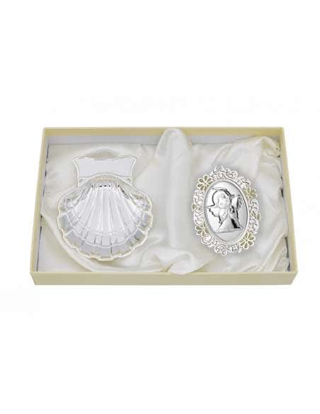 Set Infantil Concha y  Medallón de cuna -  GA1155