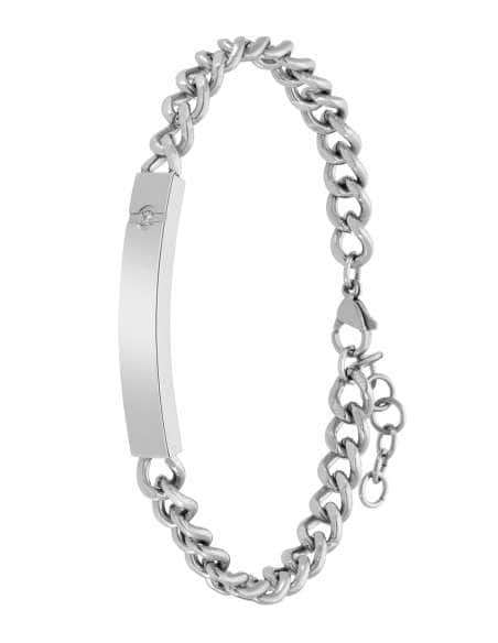 Pulsera Unisex Esclava de Acero con circonita - Marea C00103/389 (Grabado incluido)