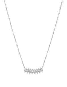 Collar para Mujer de Plata Wish circonitas Blancas con...