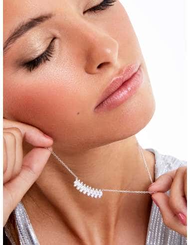 Collar para Mujer de Plata Wish circonitas...