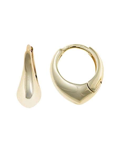 Pendientes para Mujer Aro Pera en Plata con Baño de Oro - Salvatore 213A0557