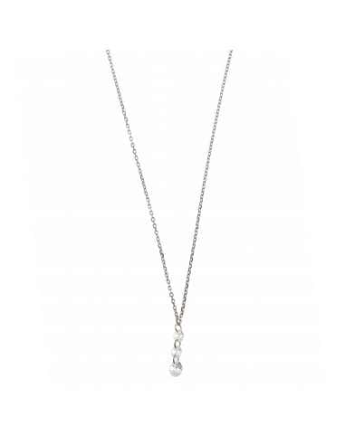 Collar para Mujer Plata de ley colgante con 3...