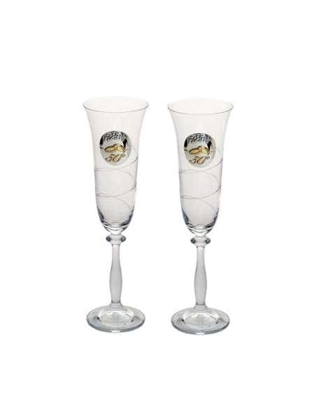 Copas para Boda 50 Aniversario grabadas en espiral -  2024