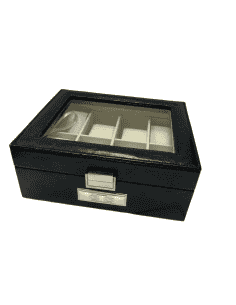 Joyero relojero 8 relojes tapa de cristal - Global Argenti LU 8196