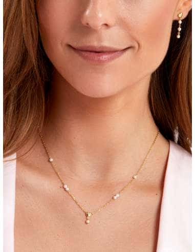 Collar para Mujer de Plata chapada en oro...