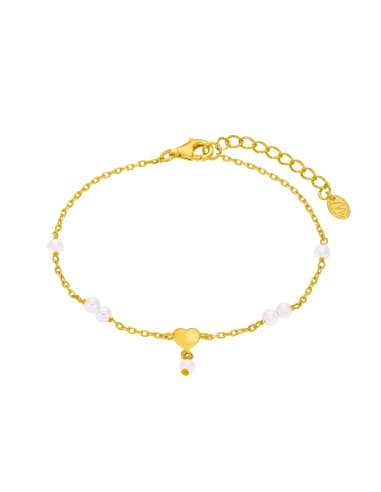 Pulsera para Mujer Multi-Perlas y Corazón en...