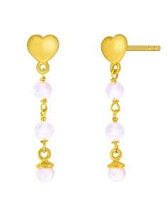 Pendientes para Mujer Pendientes Corazón Multiperla plata...