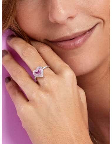 Anillo para Mujer Plata de Ley con Circonitas...