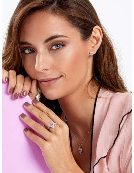 Anillo para Mujer Plata de Ley con Circonitas Rubí - Marea D02906/AK16