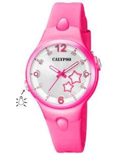 Reloj para Niña Rosa con Estrellas y Luz - Calypso K5745/3