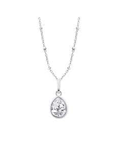 Collar para Mujer de Plata con circonita lagrima - Lotus LP3563-1/1