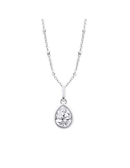 Collar para Mujer de Plata con circonita lagrima - Lotus LP3563-1/1