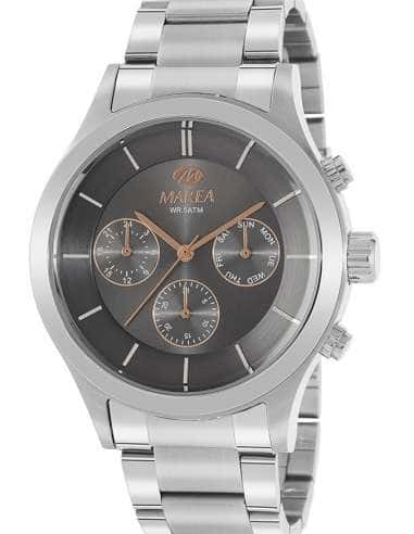Reloj para Hombre Multifunción en Acero Plateado con Esfera Gris - Marea B54149/2