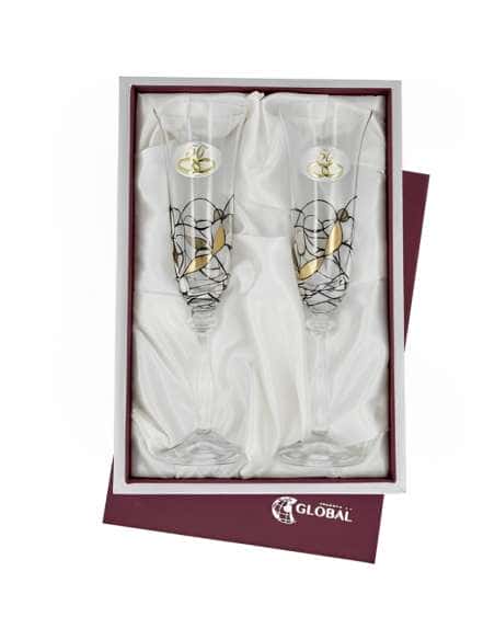 Copas para Bodas 25º Aniversario decoradas  a mano - GA4200V
