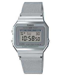 Reloj Unisex Vintage Gris- Casio A700WEM-7AEF