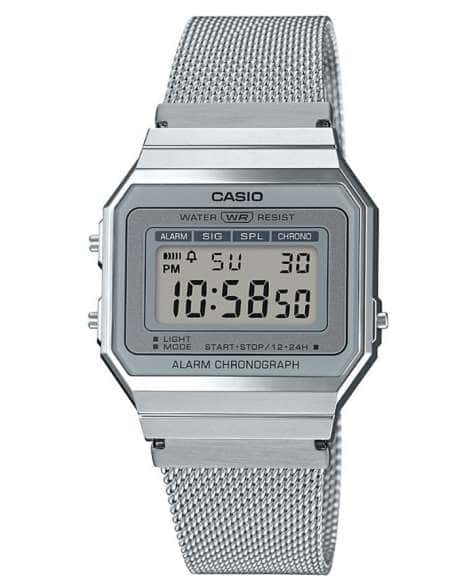 Reloj Unisex Vintage Gris- Casio A700WEM-7AEF