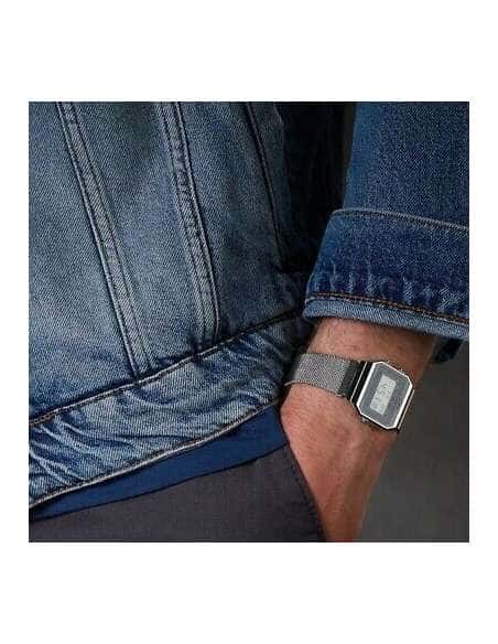 Reloj Unisex Vintage Gris- Casio A700WEM-7AEF