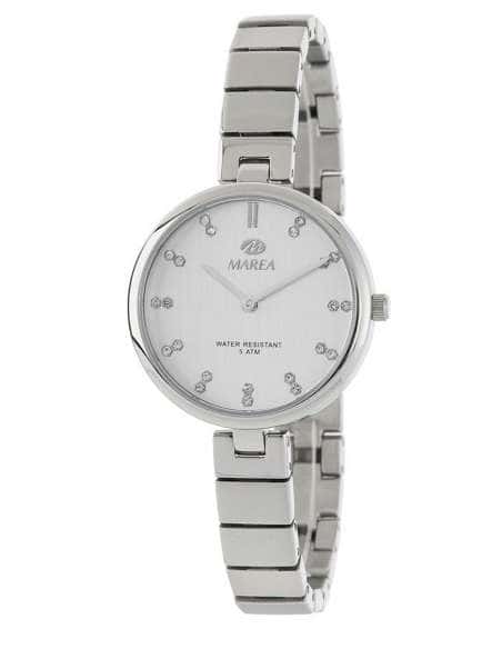 Reloj para Mujer de Acero Plateado con Esfera y Detalles de Circonitas - Marea B54142/1