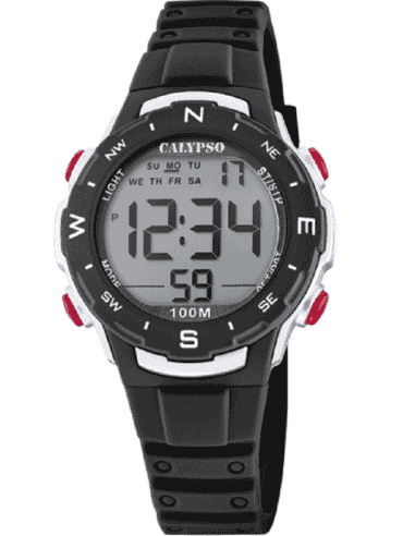Reloj para Niño Digital Deportivo con Correa Negra - Calypso K5801/6