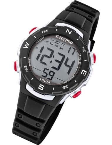 Reloj para Niño Digital Deportivo con Correa Negra - Calypso K5801/6