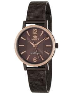 Reloj para Mujer  con Correa de Malla Marrón y Esfera Marrón- Marea B36155/3