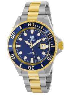 Reloj para Hombre Acero Bicolor Plata y Dorado con Esfera Azul - Marea B36094/19