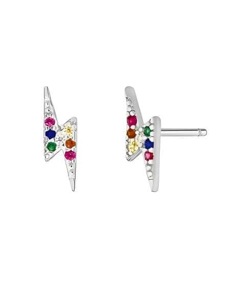 Pendientes Para Mujer con forma de rayo con circonitas de colores - Marea D02001/CP