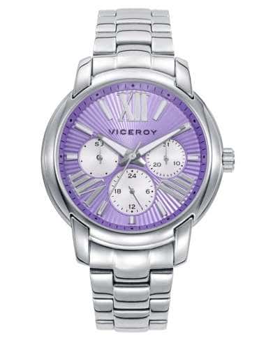 Reloj para Mujer de Acero con Esfera Lila y Multifunción - Viceroy 401268-93