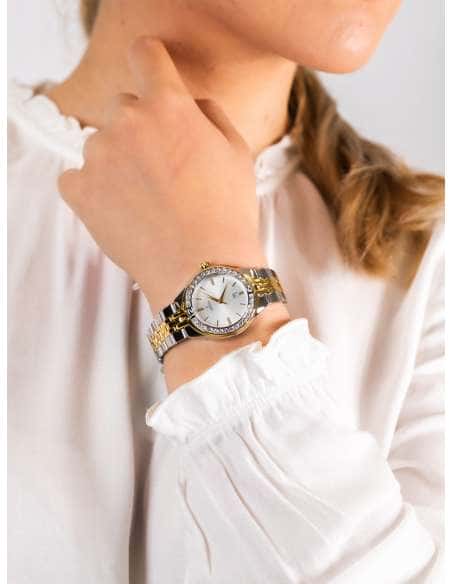 Reloj para Mujer de Acero Bicolor con Circonitas y Calendario - Festina F16868/1