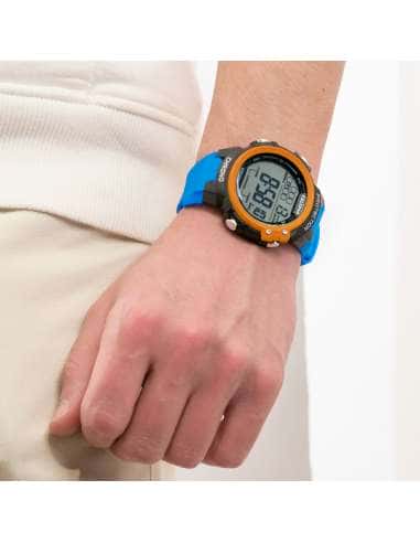 Reloj para Hombre Digital Deportivo Azul y Naranja 100M - Calypso K5817/2