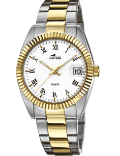 Reloj para Hombre Clásico Bicolor con Números Romanos y Fecha - Lotus 15197/1