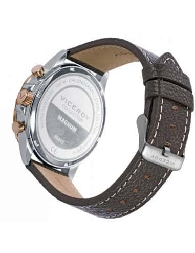 Reloj para Hombre Chronograph Azul con Correa de Piel Marrón - Viceroy 46845-37